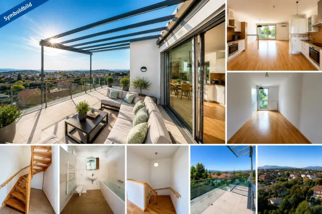 Exklusives Penthouse | 2 Terrassen | Panorama über Graz - Titelbild