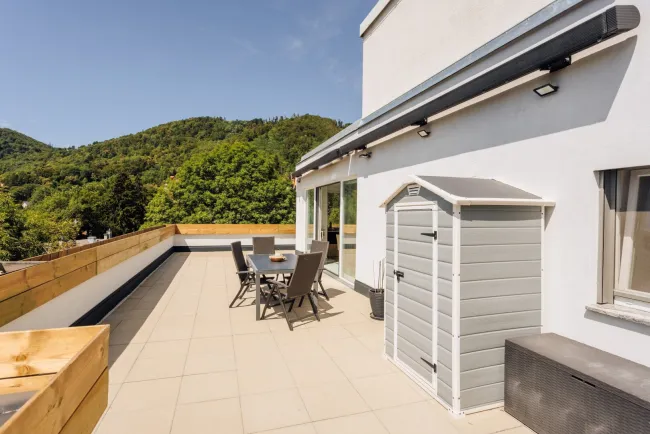 Penthouse mit Panorama: Sonnenterrasse, Luftwärmepumpe & Fußbodenheizung! - Bild