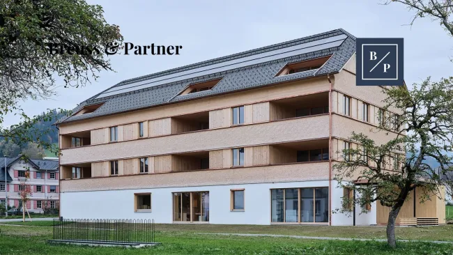 NEUBAU 3-Zimmer-Wohnung mit Terrasse und traumhaftem Sonnenuntergang in Lingenau zum Kauf - Titelbild