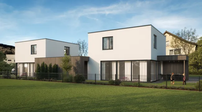 Projekt Kompakt Daheim² - modernes Doppelhaus mit Garten in top Lage von Götzis - DH1 - Bild