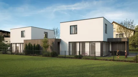 Projekt Kompakt Daheim² - modernes Doppelhaus mit Garten in top Lage von Götzis - DH2