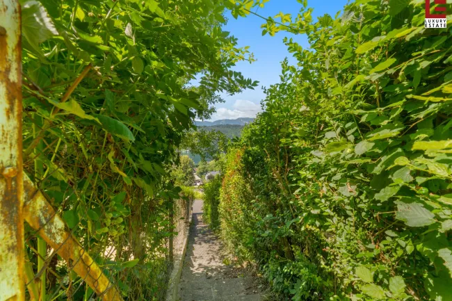 Privatweg Richtung Ortszentrum/See