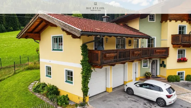 Alpen-Retreat am Tennengebirge: Exklusive 2-Zimmer-Gartenwohnung mit Balkon & allg. Stellplätzen – attraktiv für Eigennutzung, Anleger und touristische Vermietung in St. Martin. - Titelbild