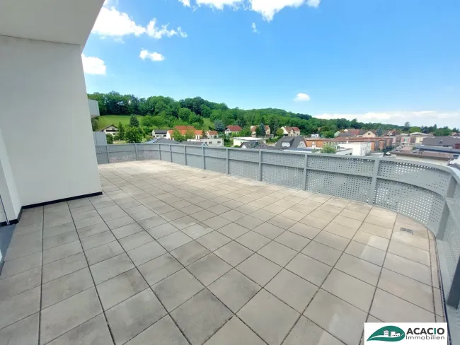 helle 3-Zimmer Dachgeschoßwohnung mit großzügiger Terrasse im Wohnpark Tullnerfeld - im Grünen wohnen, aber in der Stadt arbeiten - Tiefgaragenplatz optional möglich! - Titelbild