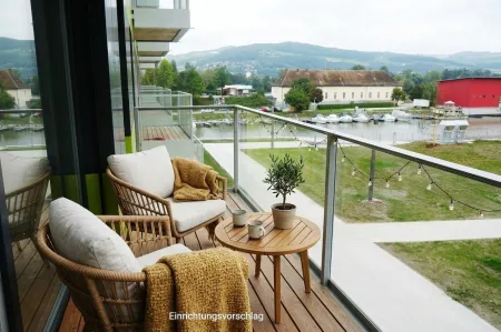 Wohnen am Winterhafen - moderne 2 Zimmerwohnung mit Balkon im 1.OG