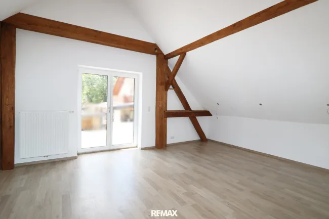 Wohnraum Obergeschoß zur Terrasse