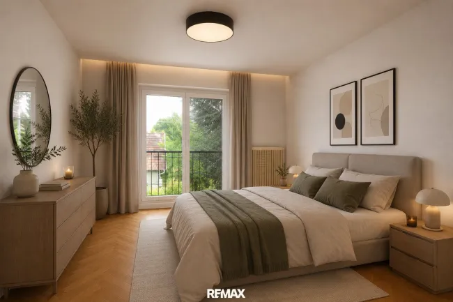 Schlafzimmer virtuell eingerichtet