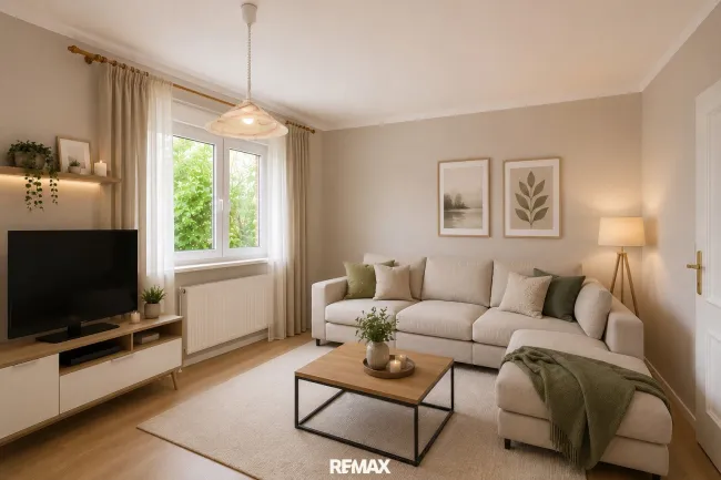 Wohnzimmer – virtuell eingerichtet