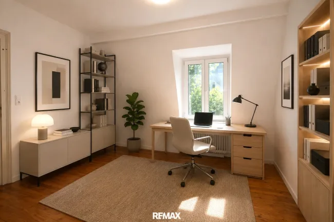 Arbeitszimmer – virtuell eingerichtet