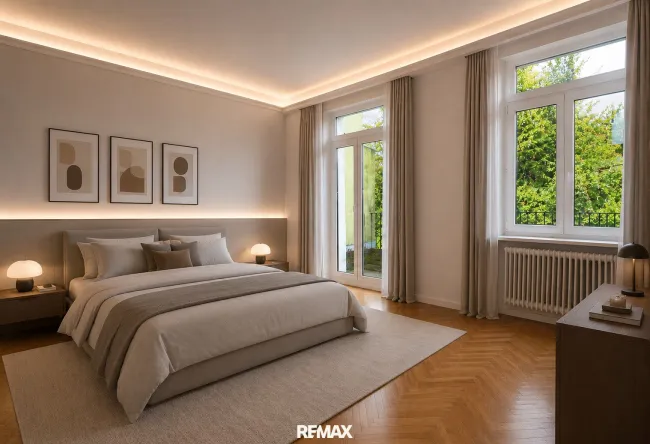 Schlafzimmer – virtuell eingerichtet