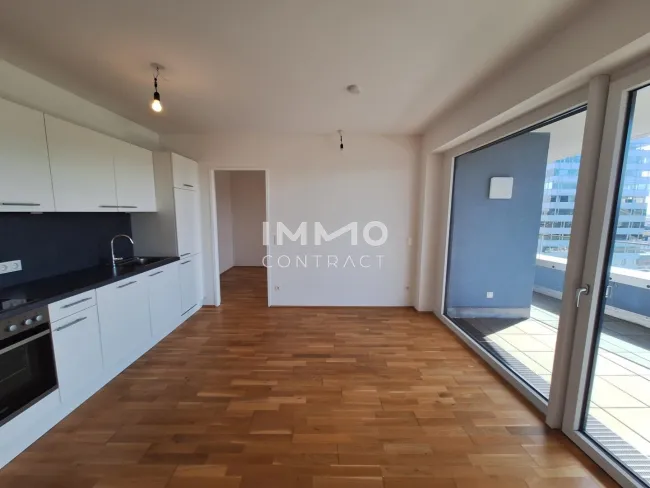 Wohnen über den Dächern von Linz - KOMPAKTE 2 Zi-Wohnung mit Blick zur GRÜNEN MITTE! - Bild