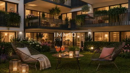 Hofseitiger Balkon, hippe Lage, perfekte Infrastruktur: Neubau-Erstbezug Nahe 7. Bezirk