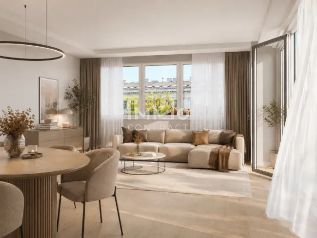 Hofseitiger Balkon, hippe Lage, perfekte Infrastruktur: Neubau-Erstbezug Nahe 7. Bezirk - Bild