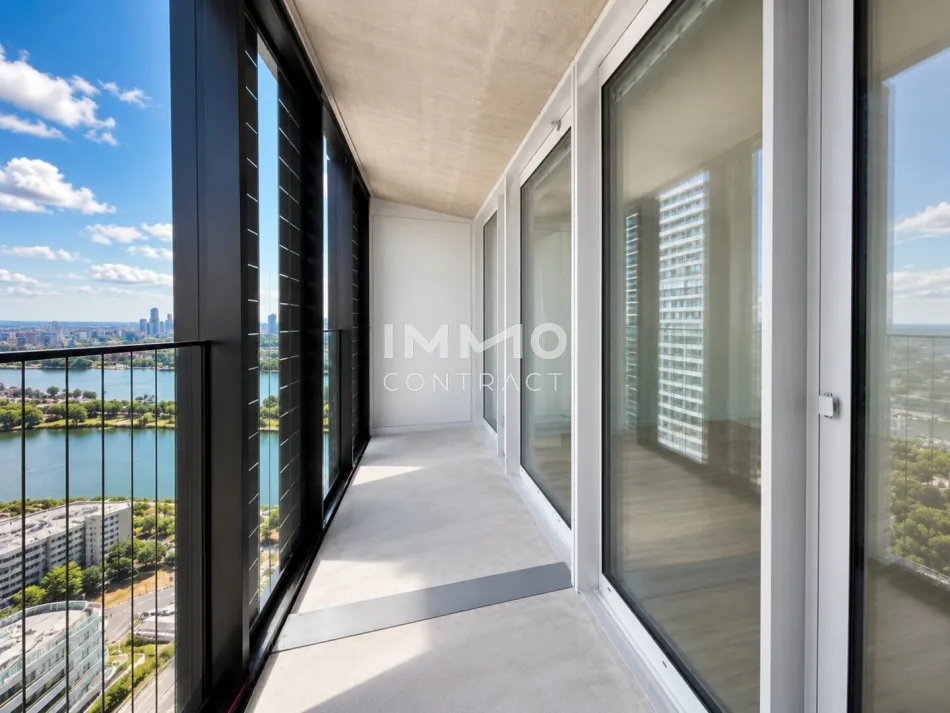 DC2 Tower - Über den Dächern Wiens – Stilvolles Studio mit Ost-Panorama - Titelbild