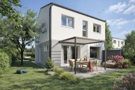 Nachhaltiges Ziegelmassiv-Niedrigenergiehaus | PV-Anlage, LWP, Eigengarten & Carport
