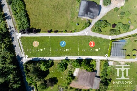 Mögliche Teilung in drei Baugrundstücke à ca. 722 m²