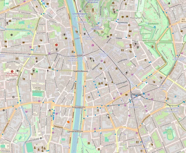 Lageplan: angrenzend Innere Stadt!