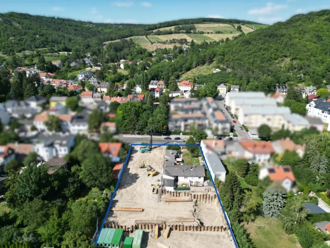 Vogelperspektive Bauplatz