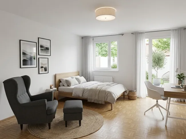 Ruhiger Studentenhit - modern mit Balkon in guter Wohnlage - Bild