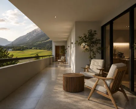 Penthouse in Haiming – wo der Horizont zur Wohnzimmerwand wird