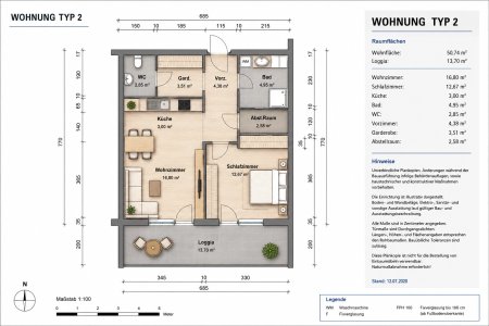 Wohnung 52m2