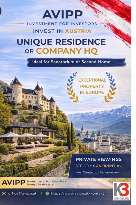K3 - Stilvolle, historische Villa in ruhiger Bestlage von Salzburg mit weitläufigem, parkähnlichem Grundstück