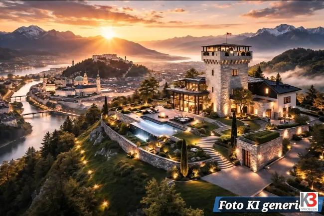 K3 - Stilvolle, historische Villa in ruhiger Bestlage von Salzburg mit weitläufigem, parkähnlichem Grundstück - Titelbild