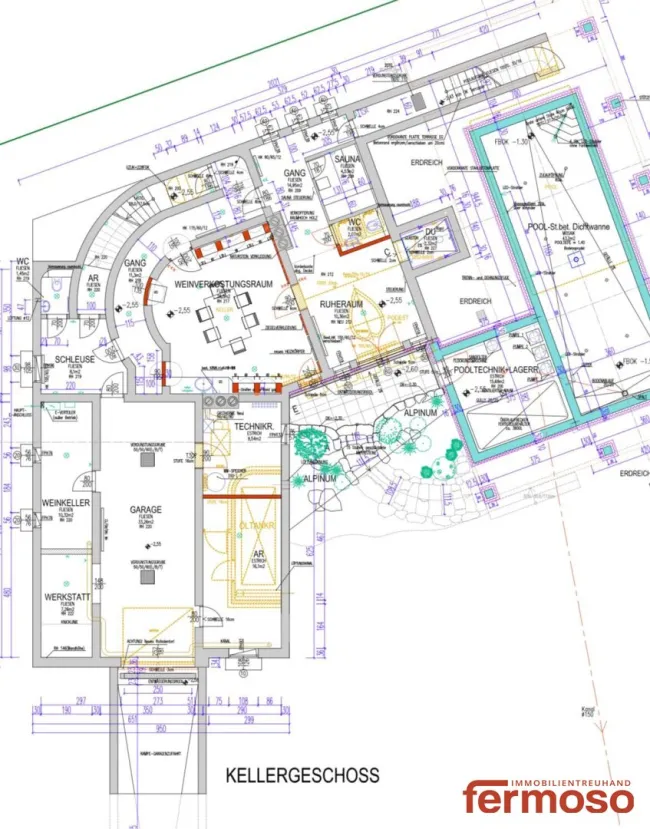 Plan Kellergeschoss