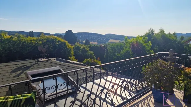 Kilometerweiter Fernblick von der Terrasse