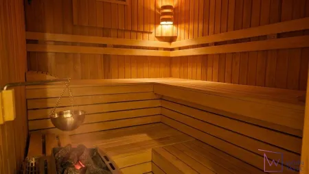 Bio-Sauna aus Hemlockholz