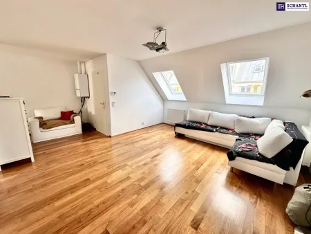 RARITÄT NAHE SCHÖNBRUNN | Penthouse-Loft mit zwei Terrassen und Weitblick über Wien | Klimaanlage | Lift
