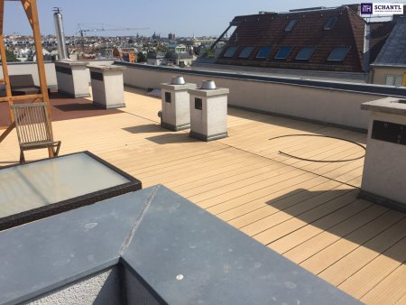 RARITÄT NAHE SCHÖNBRUNN | Penthouse-Loft mit zwei Terrassen und Weitblick über Wien | Klimaanlage | Lift