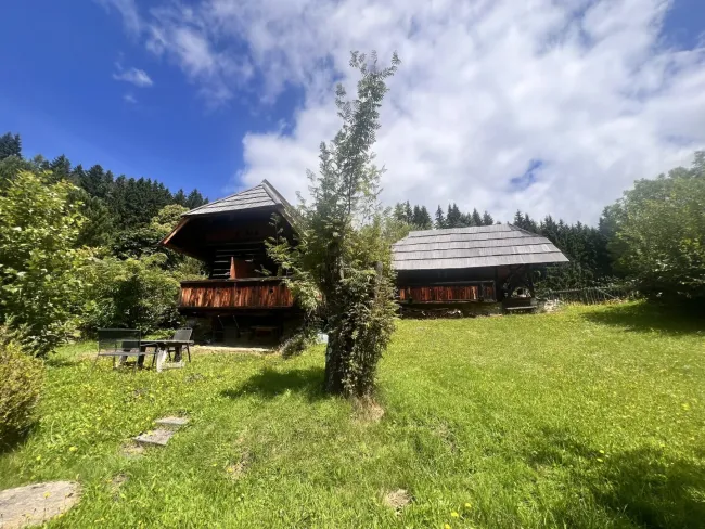 Historischer Kärntner "Troadkasten" mit "Keuschn" in idyllischer Lage - Bild