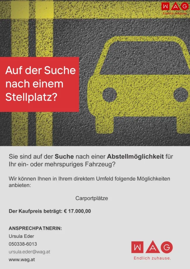Absperrbarer Stellplatz