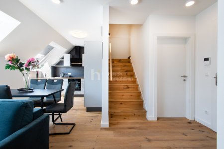Helle DG-Maisonette mit rund 20 m² Terrassenfläche nahe Praterstern