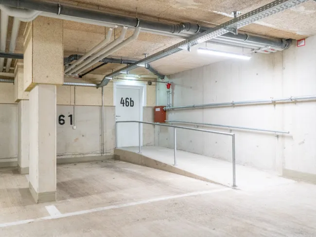TG-Stellplatz direkt neben dem Hauseingang