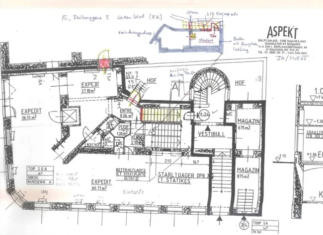 Großzügiges Büro -Schauraum mit 4 Zimmern und 2 WCs und großem Magazin im 1050 Wien – 254 m² Mietfläche! - Titelbild