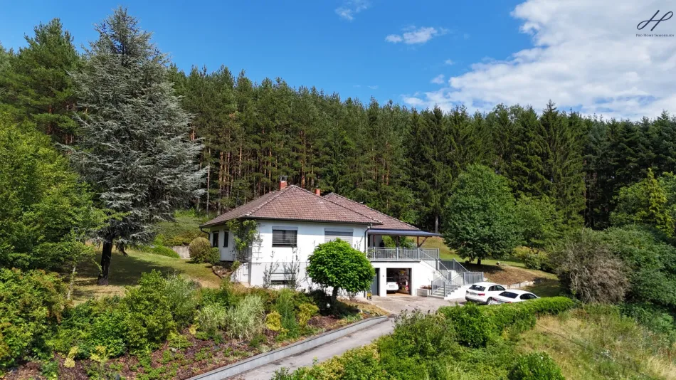 Exklusiver Bungalow in Alleinlage mit eigenem Wald, traumhaftem Fernblick und absoluter Privatsphäre - Titelbild