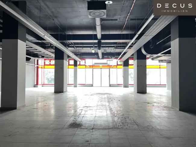 Geschäftsfläche mit ca. 1.500m2 - Stellplätze vor der Fläche - direkte Anlieferung möglich