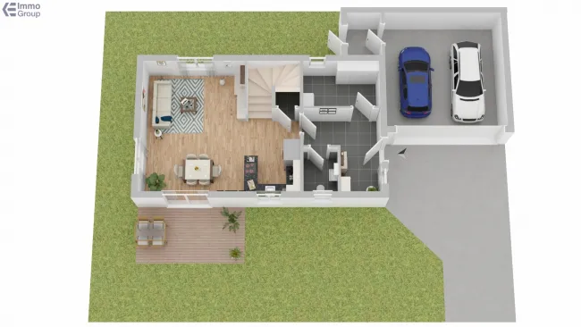 Freistehendes Einfamilienhaus mit 142 m² Garten – Marchtrenk (Top 1) - Bild
