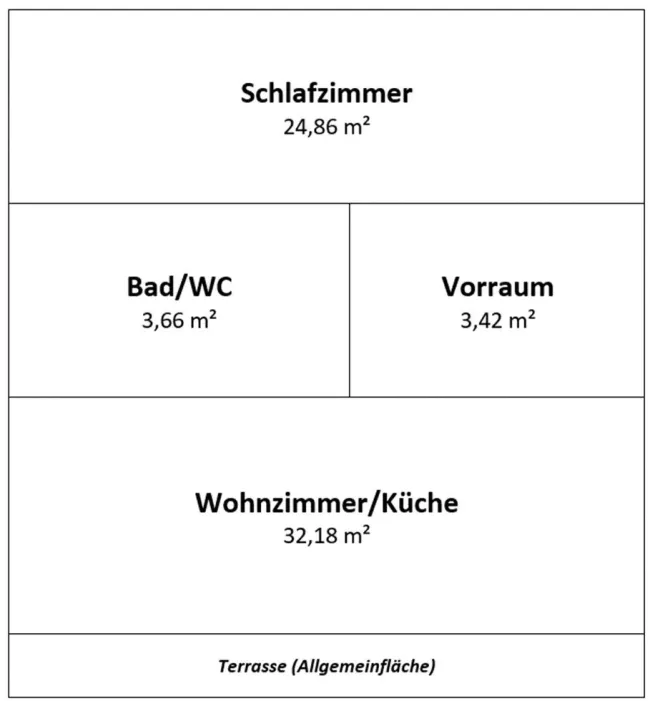 *große 2 Zimmerwohnung in der Kaiser Max Straße in Hall/Schönegg mit großem Keller - Bild