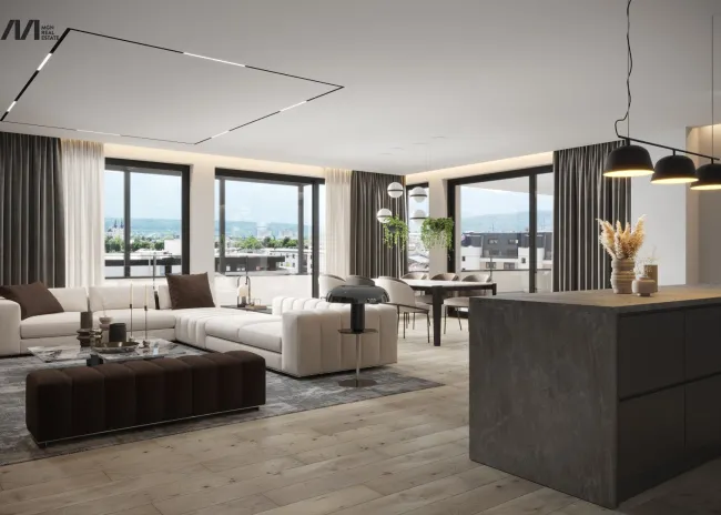 Traumhaftes Penthouse über den Dächern der Stadt - Titelbild