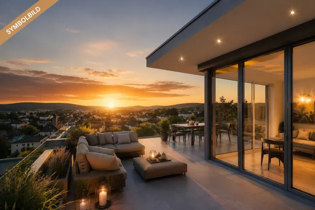 PENTHOUSE - Klimatisierter hochwertiger 4 Zimmer Neubau - Perfekte Lage in der Siedlung - Titelbild