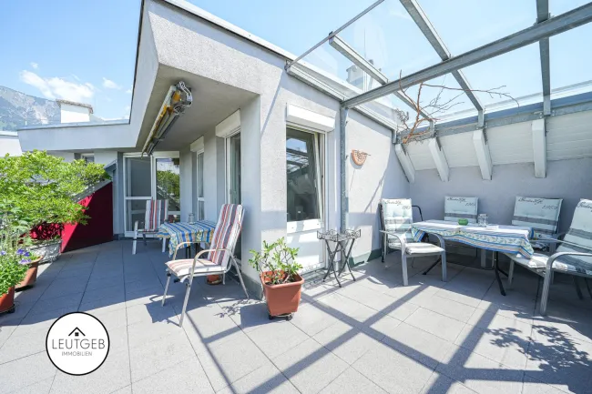 Wohnerlebnis der besonderen Art: 3,5 ZIMMER MAISONETTE-WOHNUNG MIT DACHTERRASSE UND BALKON - Bild