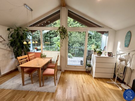 Charmante 2-Zimmer-DG-Wohnung mit Balkon & Garage zu vermieten
