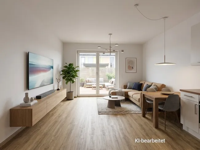 Gepflegte 2-Zimmerwohnung mit Garten, Terrasse & Stellplatz - Titelbild
