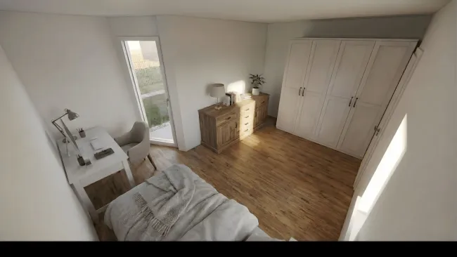 Provisionsfreier Erstbezug nahe Donauinsel: geräumige Gartenwohnung mit 7 Zimmern für die große Familie oder die Kombination Wohnen und Arbeiten. - Bild