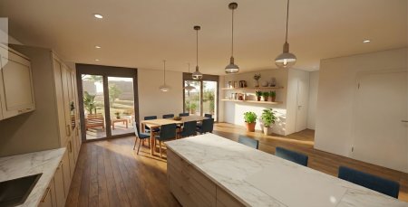 Provisionsfreier Erstbezug nahe Donauinsel: geräumige Gartenwohnung mit 7 Zimmern für die große Familie oder die Kombination Wohnen und Arbeiten.