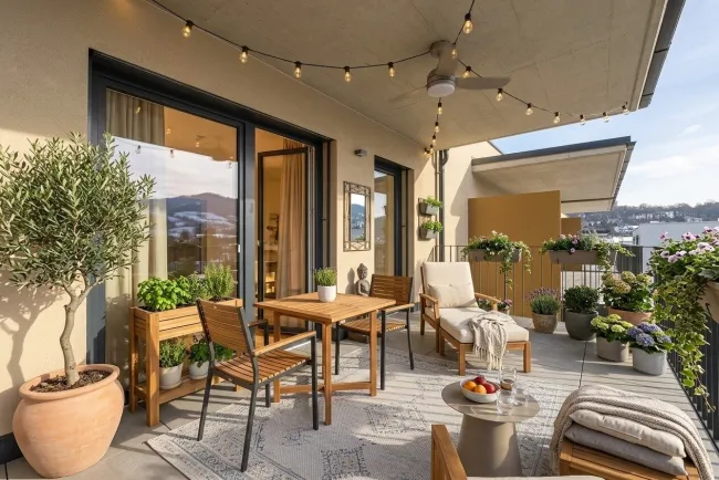 mögliche Einrichtung - Balkon
