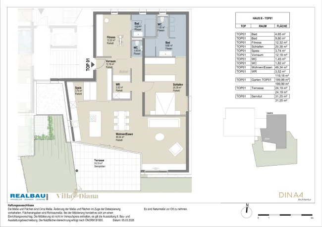 119 m² Gartenwohnung, Mils bei Hall - Bild